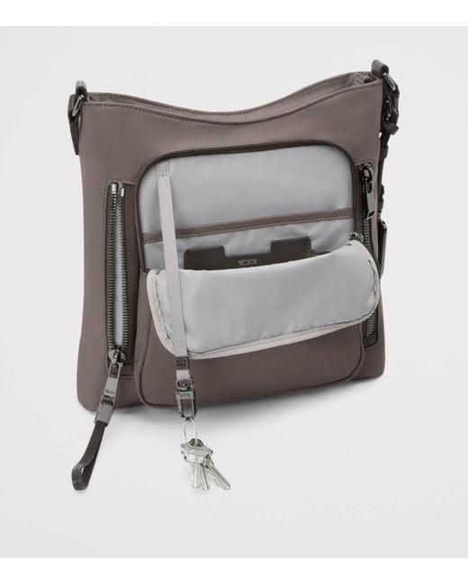 Tumi Brown Nylon Voyageur Tyler Cross-Body Bag
