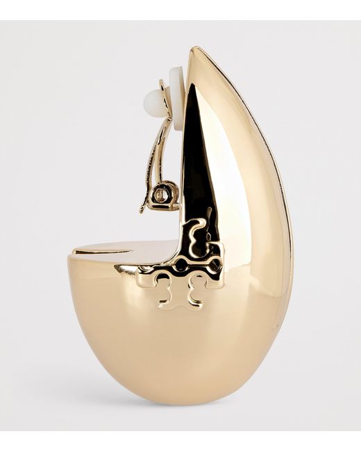 Tory Burch Metallic Wave Earrings