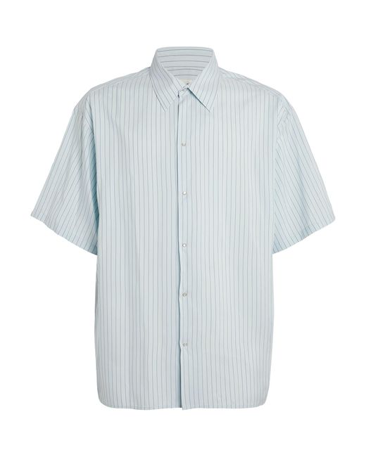Lanvin Blue Striped Pea Shirt for men