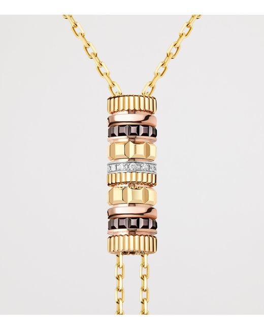 Boucheron White And Diamond Quatre Classique Tie Necklace