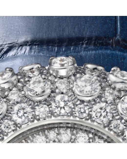Cartier Blue And Diamond Baignoire Watch