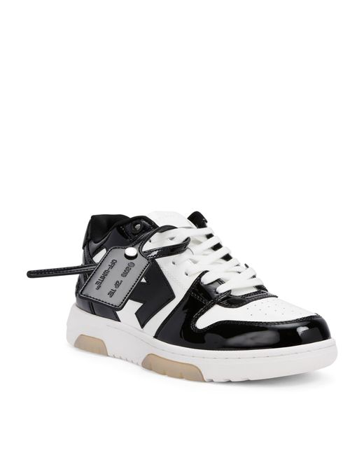 Off-White c/o Virgil Abloh White Patent Leather Out Of Office Sneakers for men