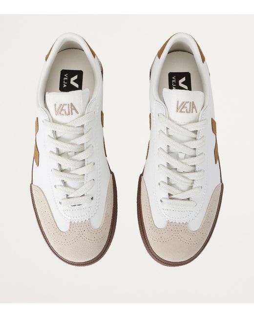 Veja White Leather Volley Sneakers