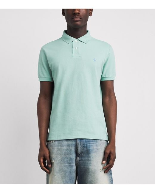 Polo Ralph Lauren Green Cotton Mesh Custom-Fit Polo Shirt for men