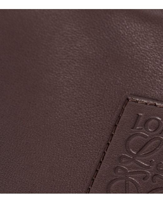 Loewe Brown Lamb Skin Bomber Jacket for men