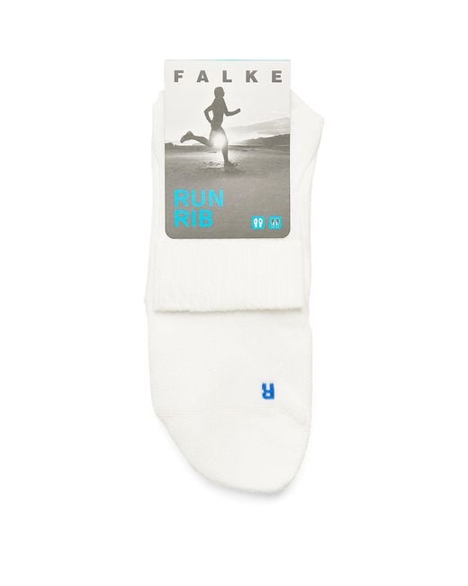 Falke White Run Rib Socks for men