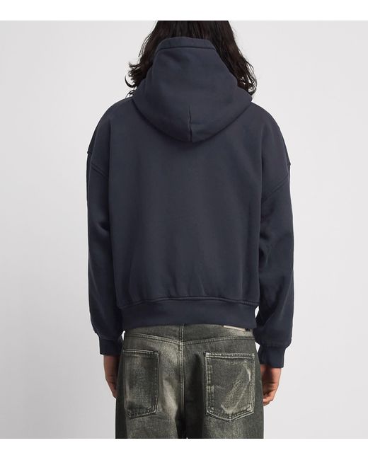 Rhude Blue Cotton Set Piece Hoodie for men