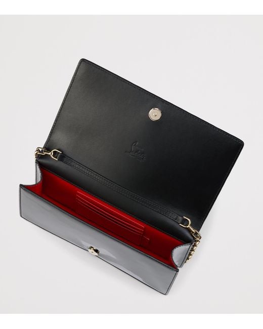 Christian Louboutin Black Bettina Patent Leather Clutch Bag