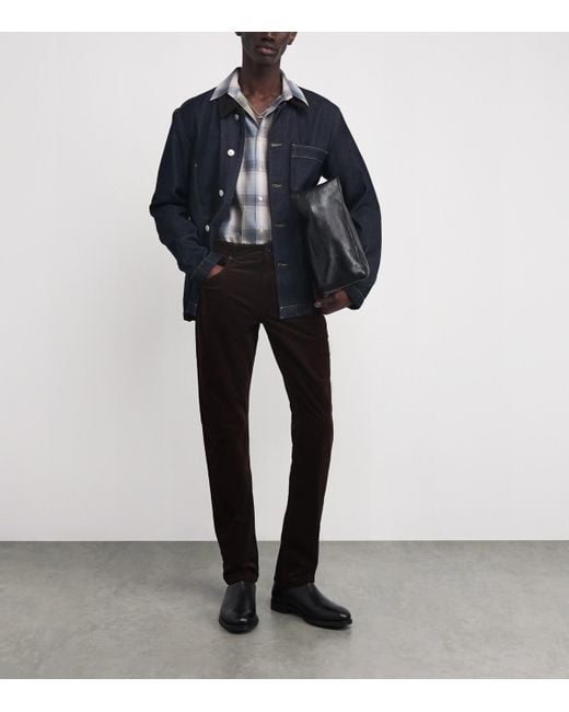 PAIGE Black Corduroy Federal Slim-Straight Jeans for men