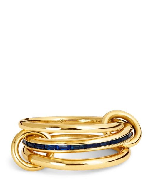 Spinelli Kilcollin Metallic And Sapphire Pyrus Ring