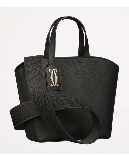 Cartier Black Mini Leather C De Tote Bag