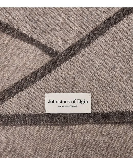 Johnstons Gray Cashmere Anya Necktie
