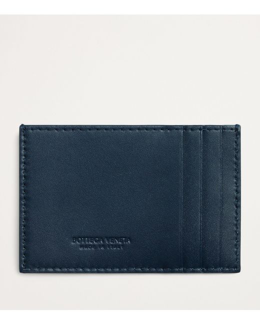 Bottega Veneta Blue Leather Cassette Card Holder for men