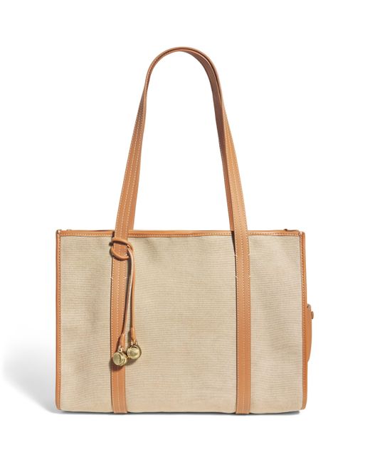 Sandro Natural Cotton Canvas Tote Bag