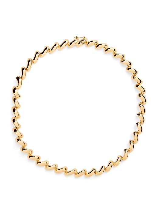 LIE STUDIO Metallic Plated The Edith Chain Necklace
