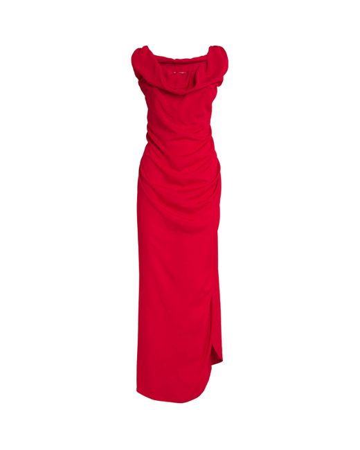 Vivienne Westwood Red Ginnie Pencil Maxi Dress