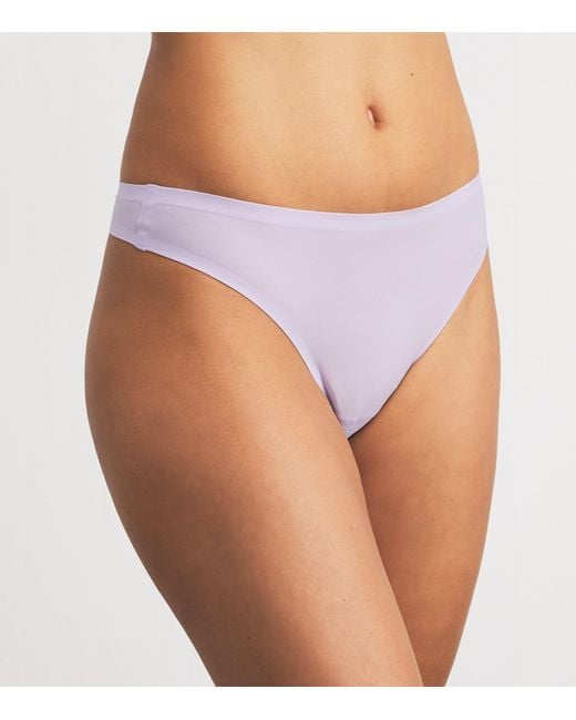 Chantelle Purple Softstretch Thong