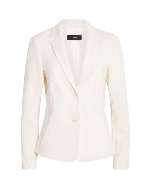 Theory White Admiral Crepe Blazer
