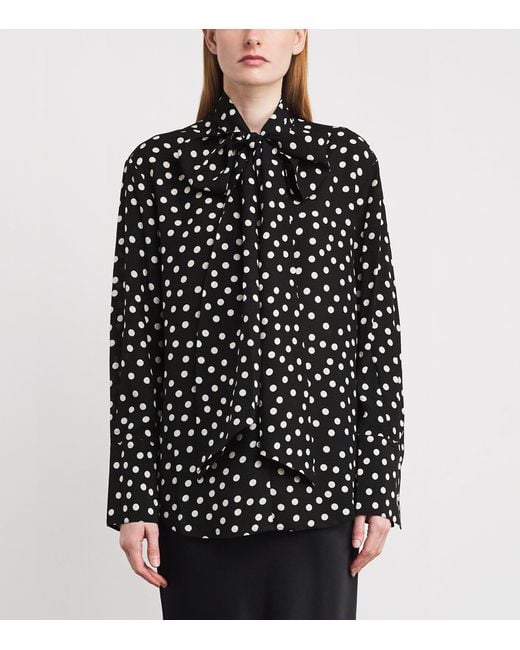 Anine Bing Black Polka Dot Ruby Blouse
