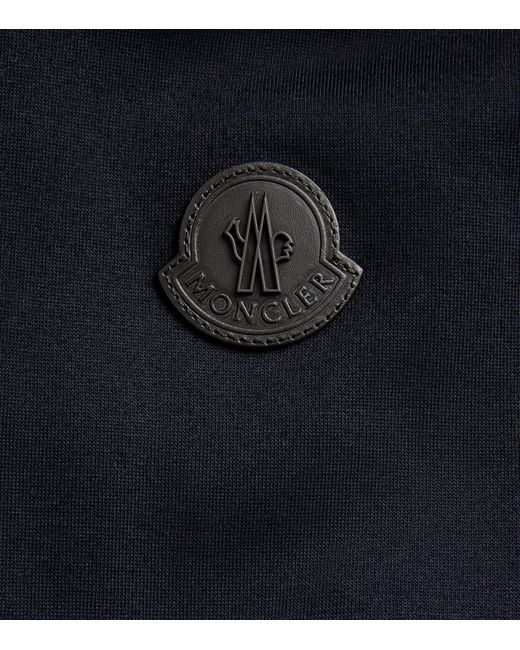 Moncler Blue Cotton-Blend Jersey Bandelier Jacket for men