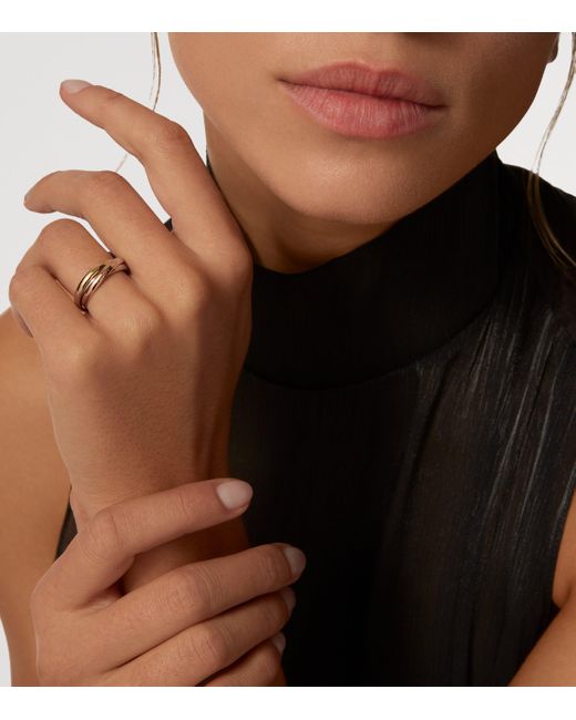 Cartier Brown Small, And Rose Trinity Ring