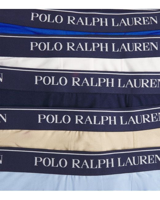 Polo Ralph Lauren Blue Stretch-Cotton Classic Trunks for men