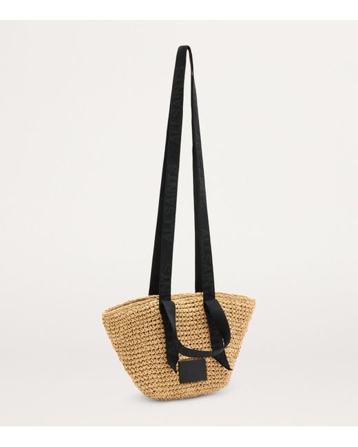 AllSaints White Celayne Mini Tote Bag