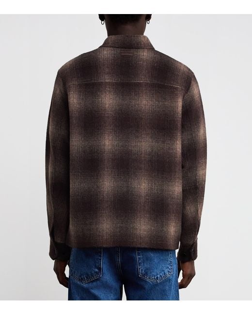 Rag & Bone Brown Wool-Blend Austin Check Jacket for men