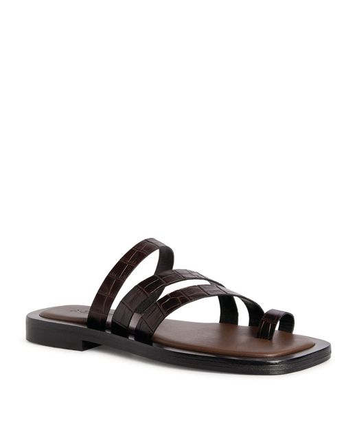 A.Emery Leather Liam Sandals in Brown - Lyst