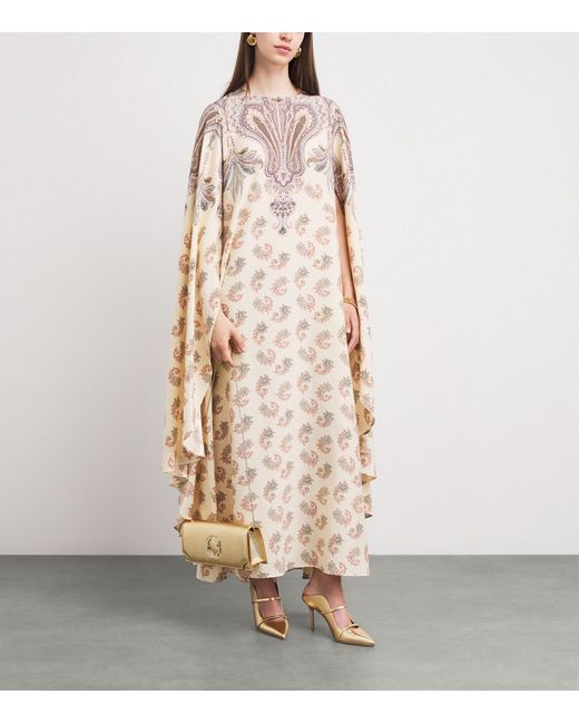 Malone Souliers Natural X Harrods Exclusive Metallic Leather Embossed Maureen Mules 85