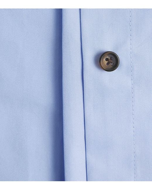 ME+EM Blue Cotton Perfectly Proportioned Shirt