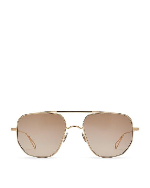 Ahlem Natural X Addy Campbell Aviator Sunglasses for men