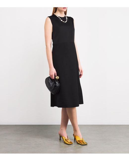 Jil Sander Black Leather Sphere Top-Handle Bag