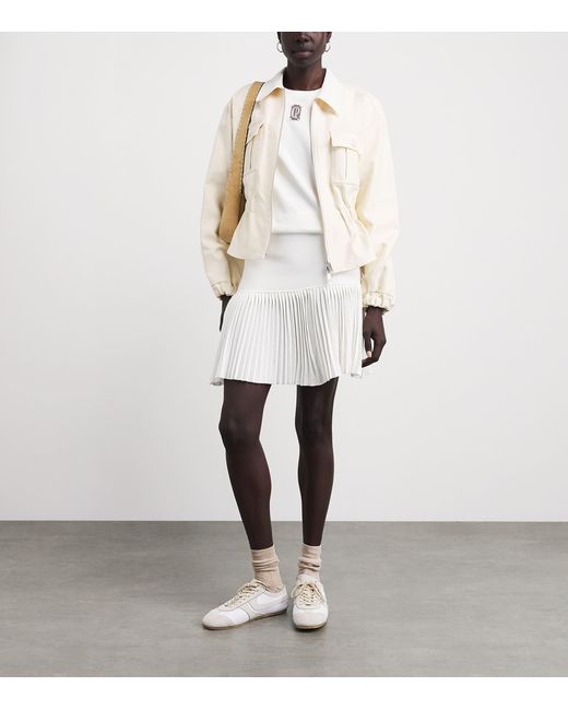 Claudie Pierlot White Cotton Tulle Logo T-Shirt