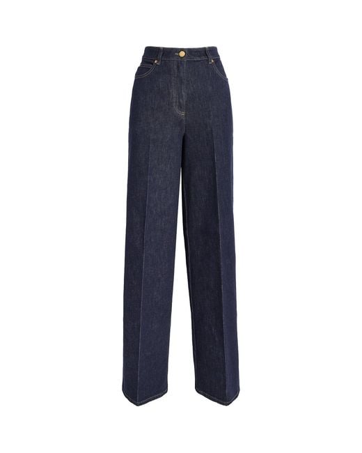Agnona Blue Cotton-Cashmere Straight Jeans