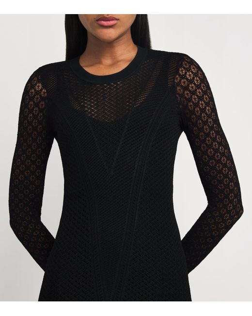 Isabel Marant Black Knitted Florie Maxi Dress