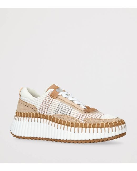Chloé Natural Nama Runner Sneakers