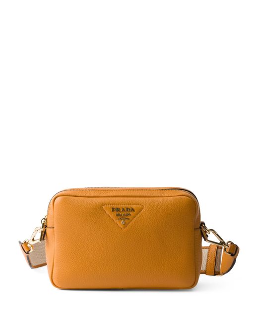 Prada Brown Small Leather Cross-Body Bag