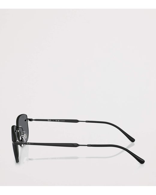 Ray-Ban Gray Rb3768 Metal Irregular Sunglasses