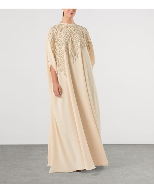 Marina Rinaldi Natural X Tony Ward Embellished Maxi Dress