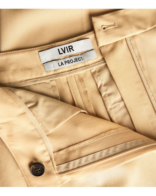 LVIR Natural Wool Wide-leg Trousers