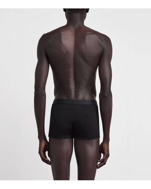 Sunspel Black Stretch-Cotton Trunks for men