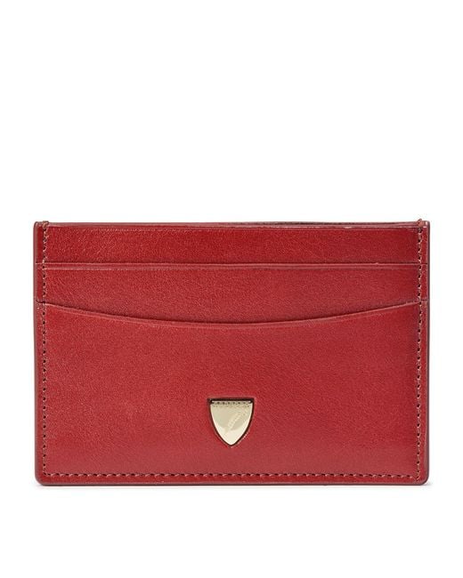 Aspinal Red Slim Card Holder