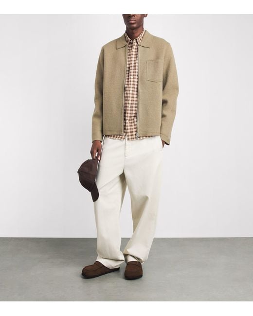 Samsøe & Samsøe Green Wool Hannes Overshirt for men