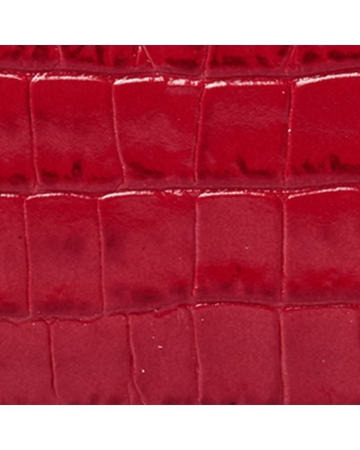 Aspinal Red Small Leather Mayfair Purse