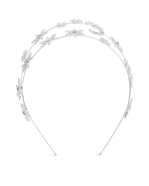 Jennifer Behr White Crystal Celestina Tiara