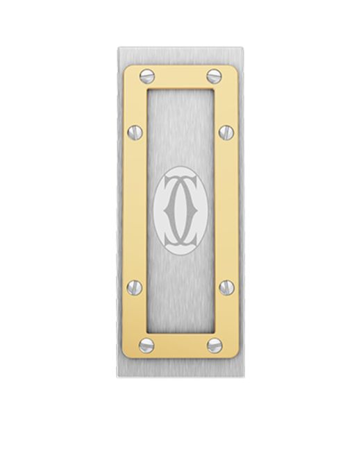 Cartier Metallic Stainless Steel Santos De Money Clip for men