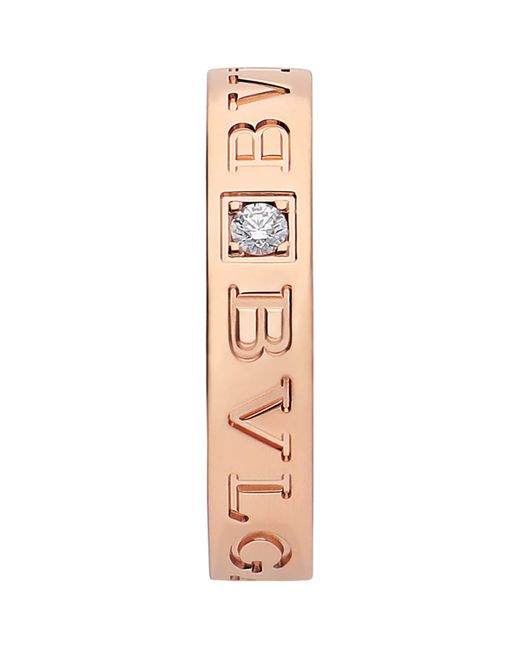 BVLGARI White And Diamond B.Zero1 Ring