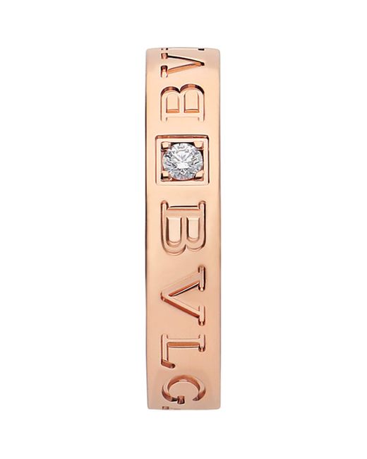 BVLGARI White And Diamond B.Zero1 Ring