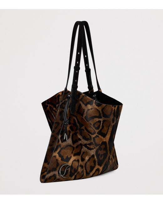 Christian Louboutin Brown Baggy Leather Tote Bag